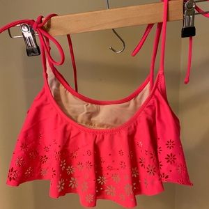 Victoria’s Secret PINK Tie Flounce Swim Top
